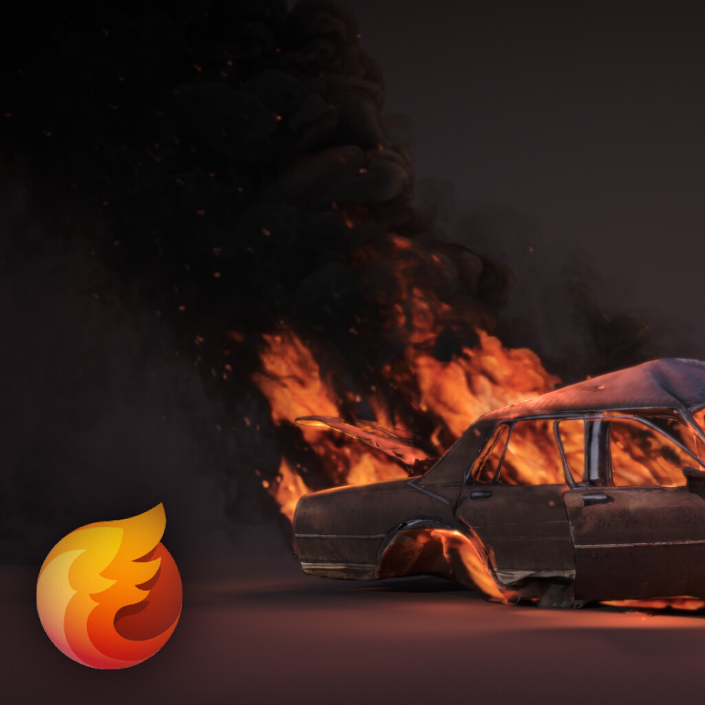 ArtStation - Burning vehicle