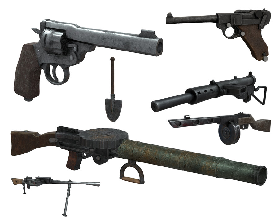 artstation-collection-of-world-war-ii-weapons