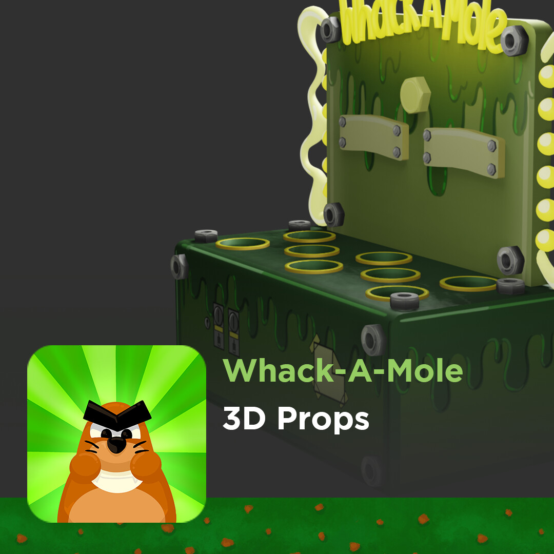 ArtStation WhackAMole 3D Props