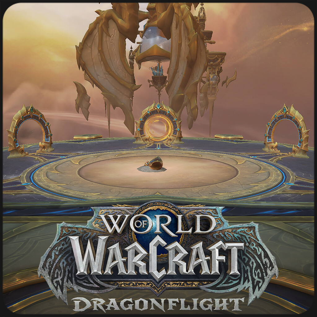 ArtStation World of Warcraft Bronze Dragon Platform