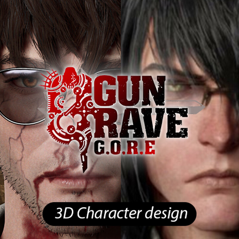 Tokkun Studio / Unreal Engine 4 - 3D Character design - GunGrave: Gore