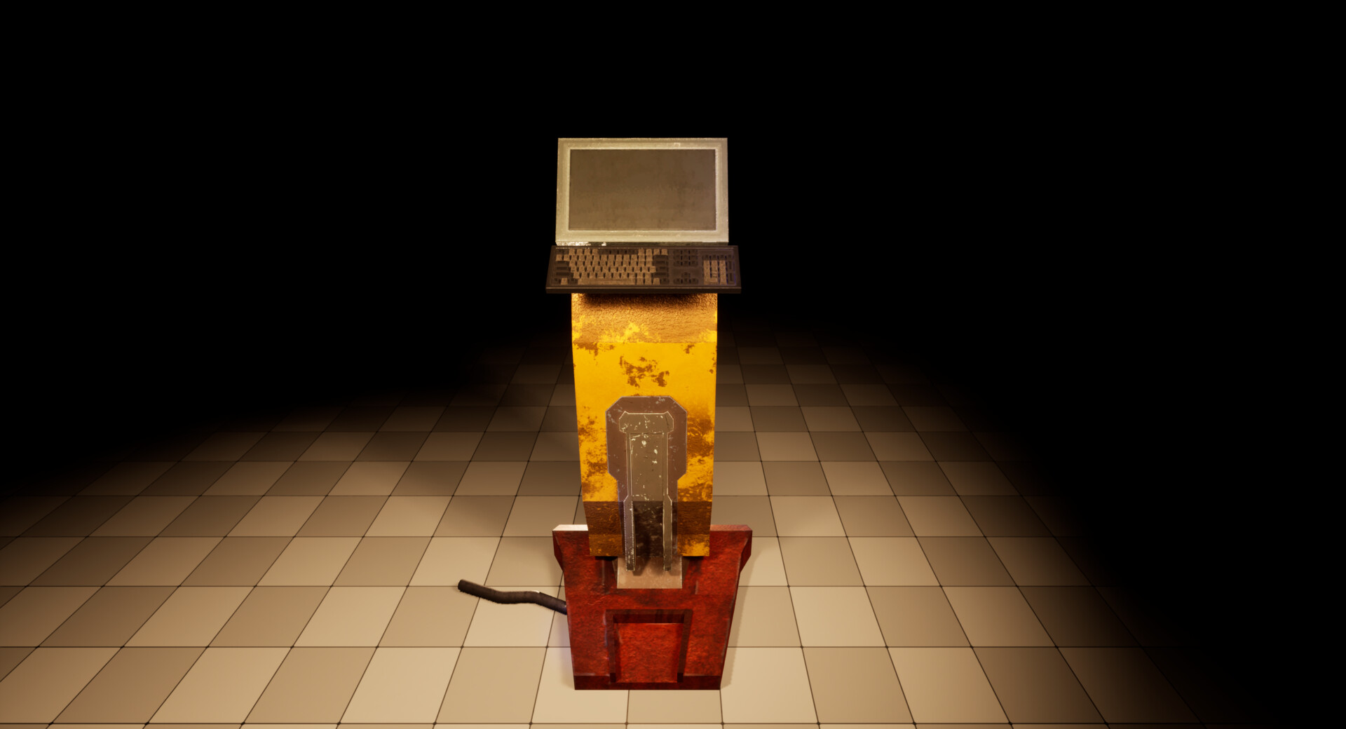 ArtStation - First 3D Models_Console