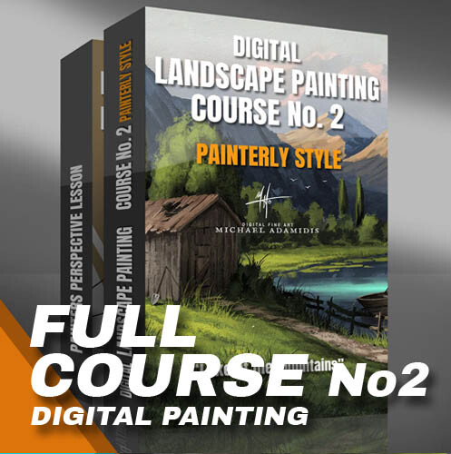New Digital Painting Course out! - LANDSCAPE in a PAINTERLY Style + Painter's Perspective Course