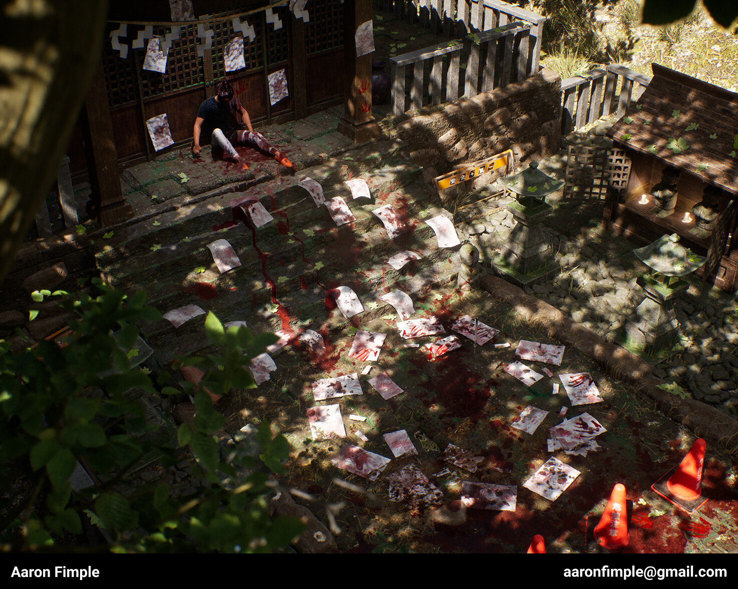 ArtStation - Horror At The Shrine - Japan Shrine Environment [UE5]