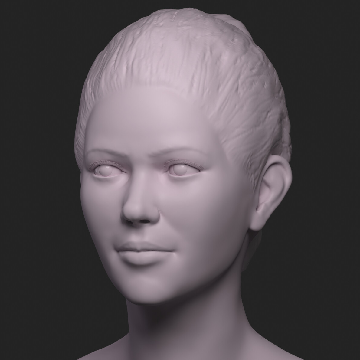 ArtStation - Woman Portrait Sculpt (WIP)