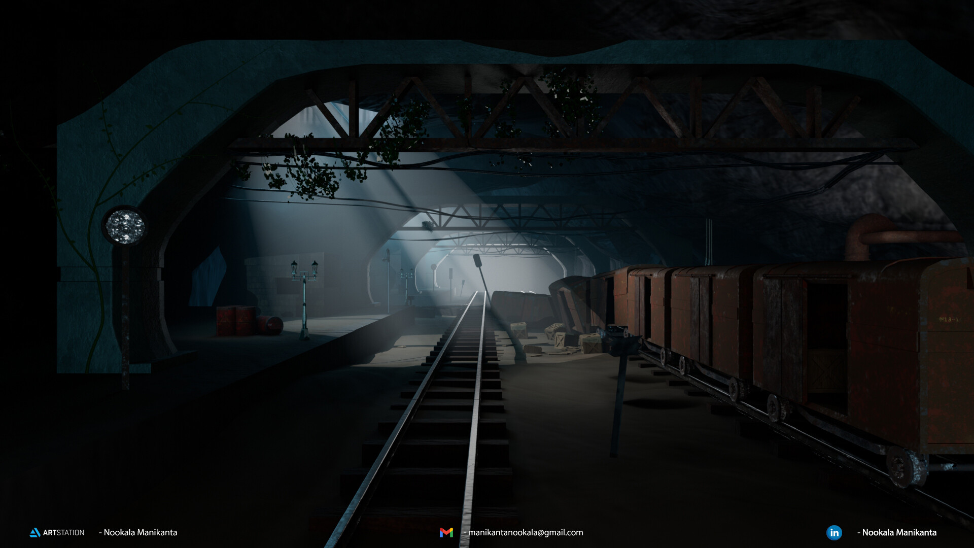 ArtStation - Old railway tunnel