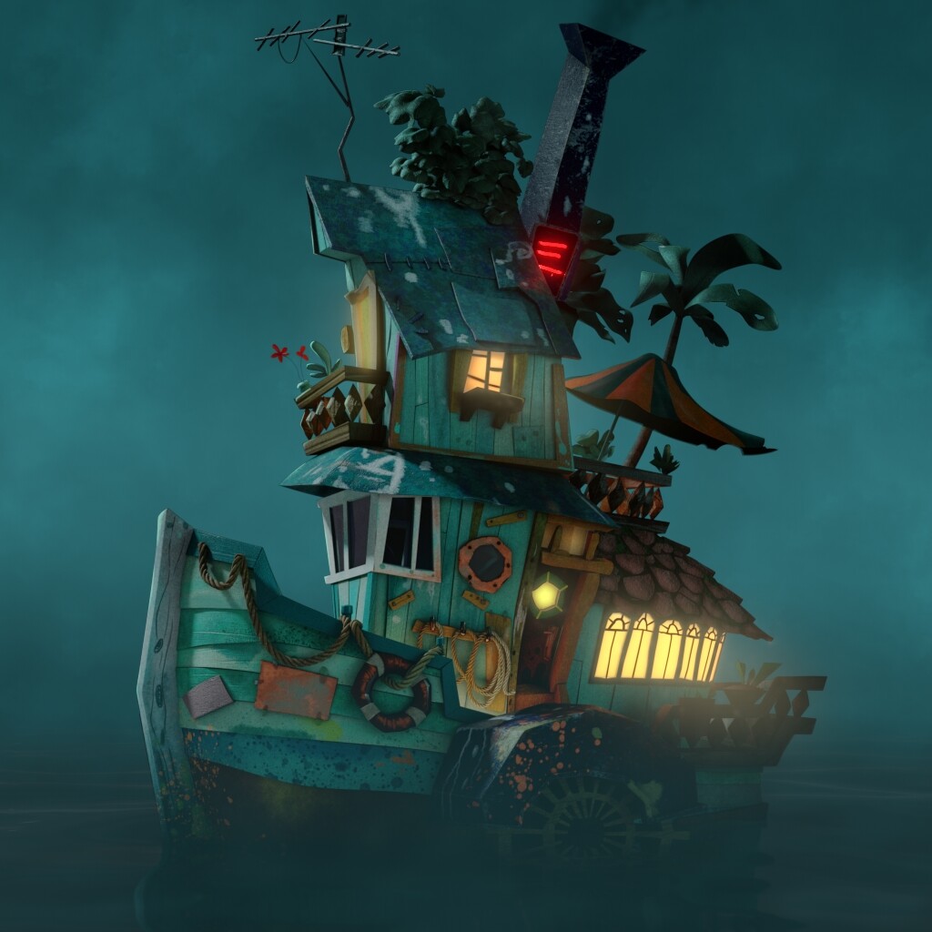 ArtStation - Cutesy Tootsie Boat