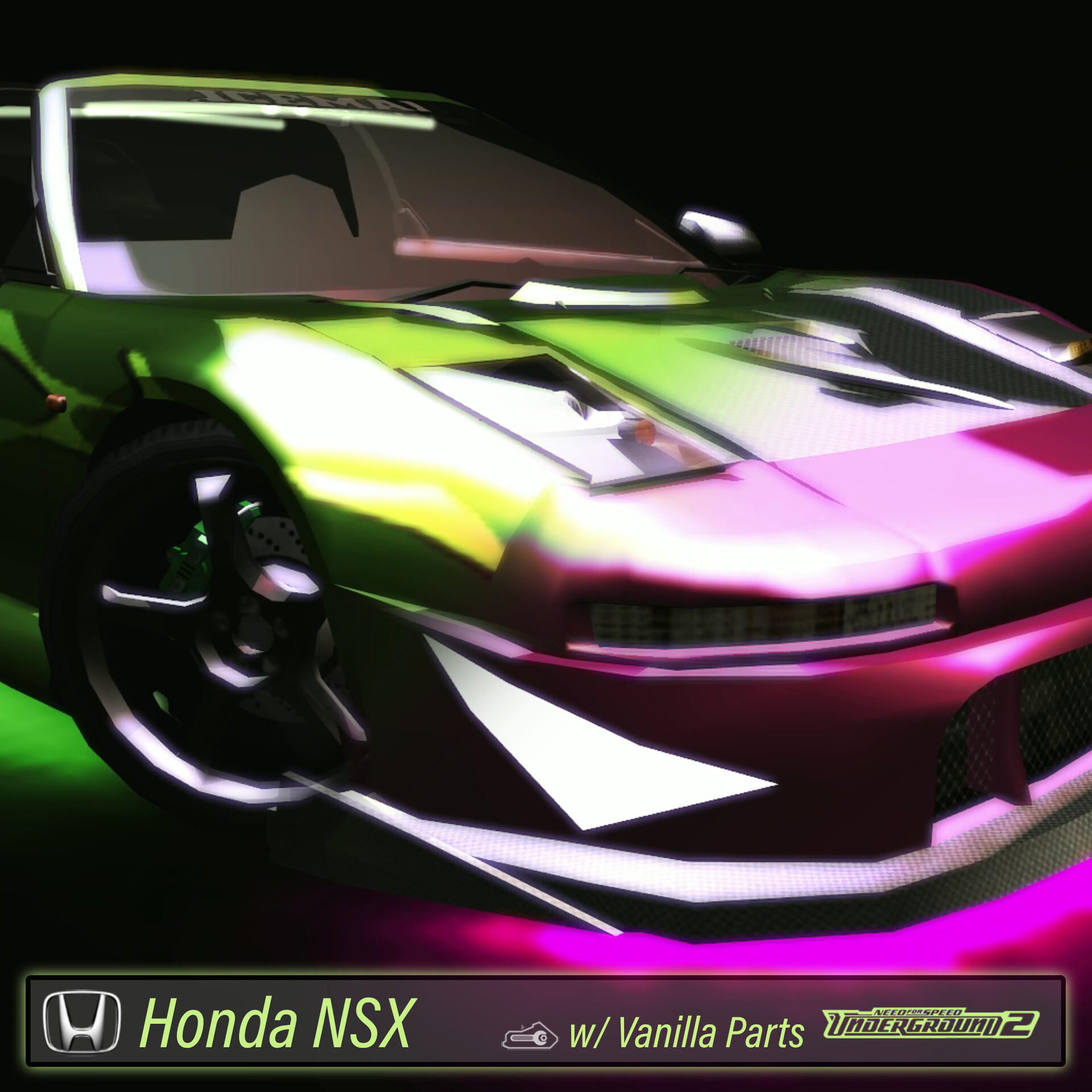 ArtStation - NFSU2 Mod | Honda NSX Add-on Car