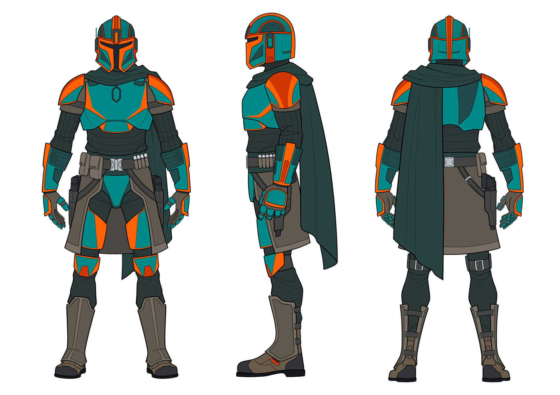 ArtStation - Mandalorian Armor and Soft Clothing Character Concept Art