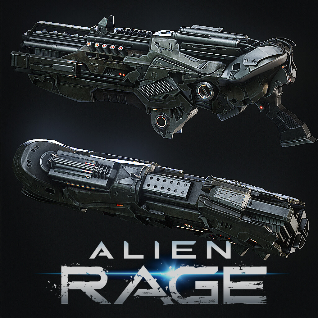 ArtStation - Alien Rage, Weapons 02