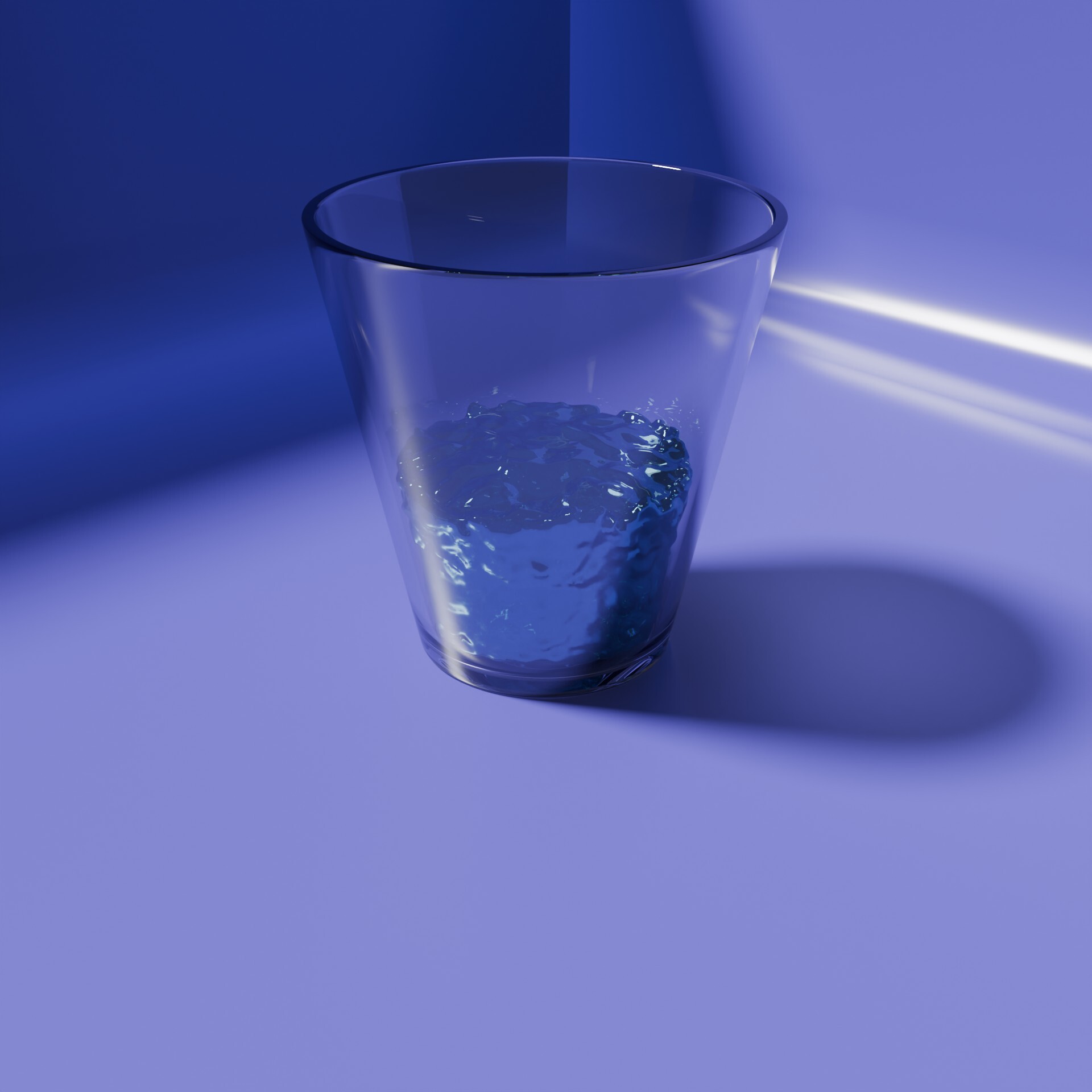 ArtStation - Simple Water Animation Into A Glass