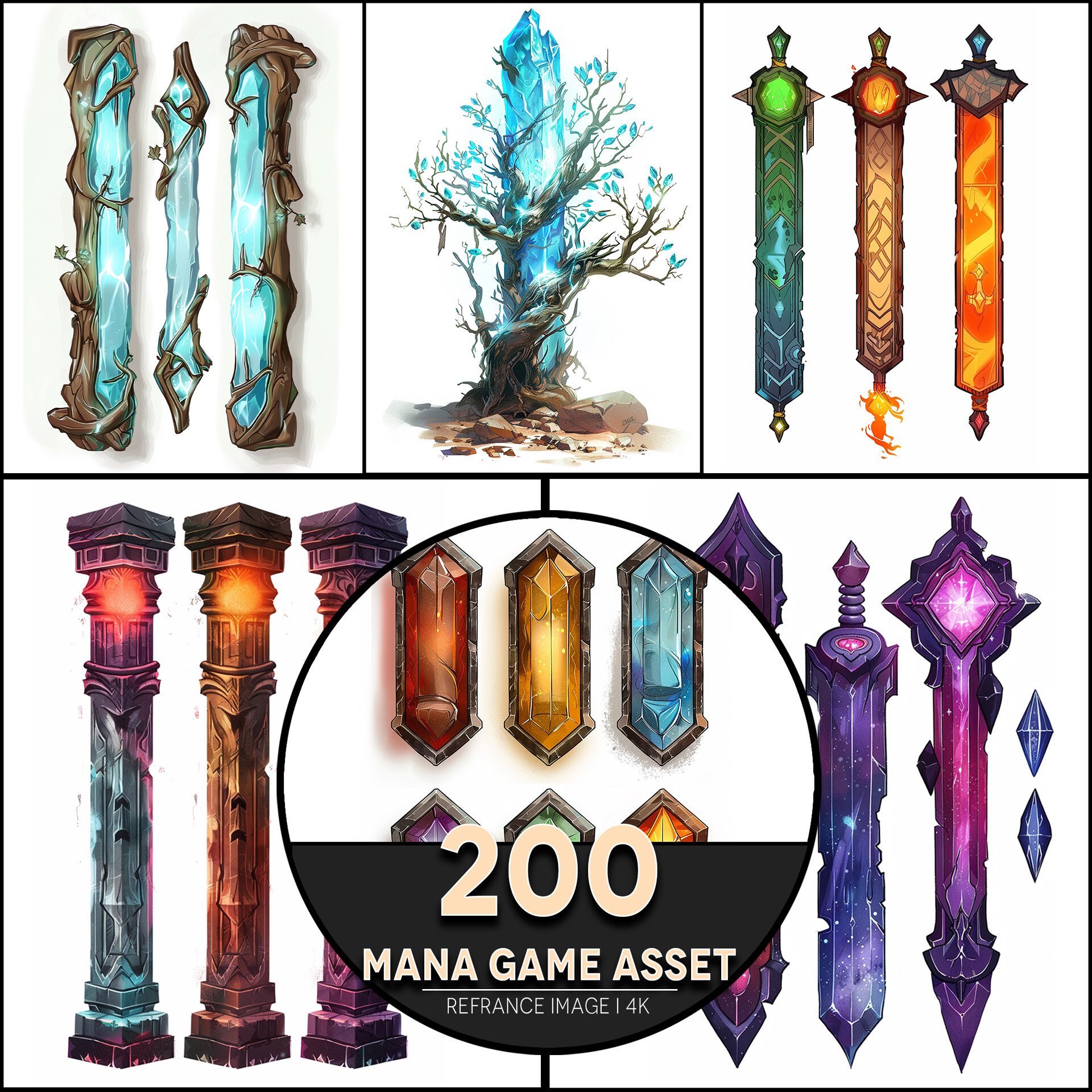 ArtStation - Mana Game Asset 4K Reference/Concept Images