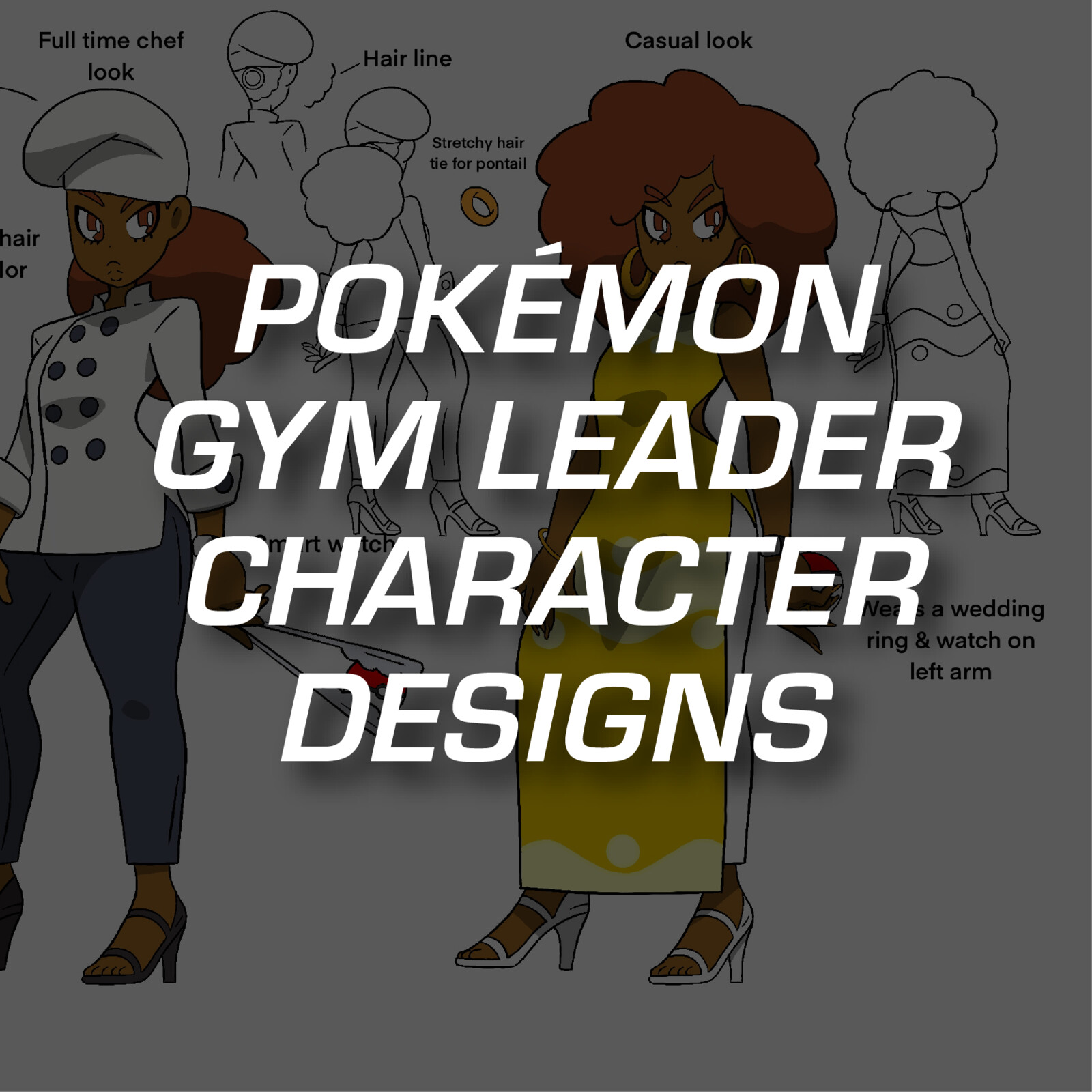 Pokemon Gym Leader Character Designs