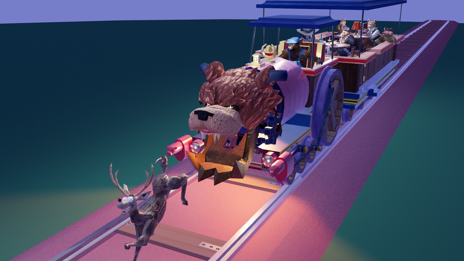 Christopher Brewer - Bear Train in 3D!