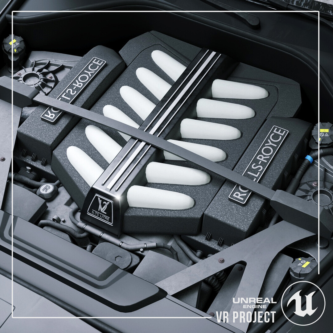 ArtStation - Rolls Royce engine game asset