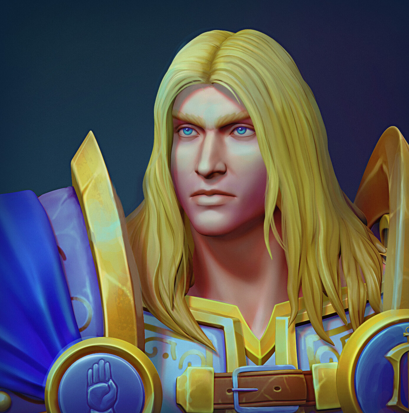 ArtStation - Arthas. Portrait practice