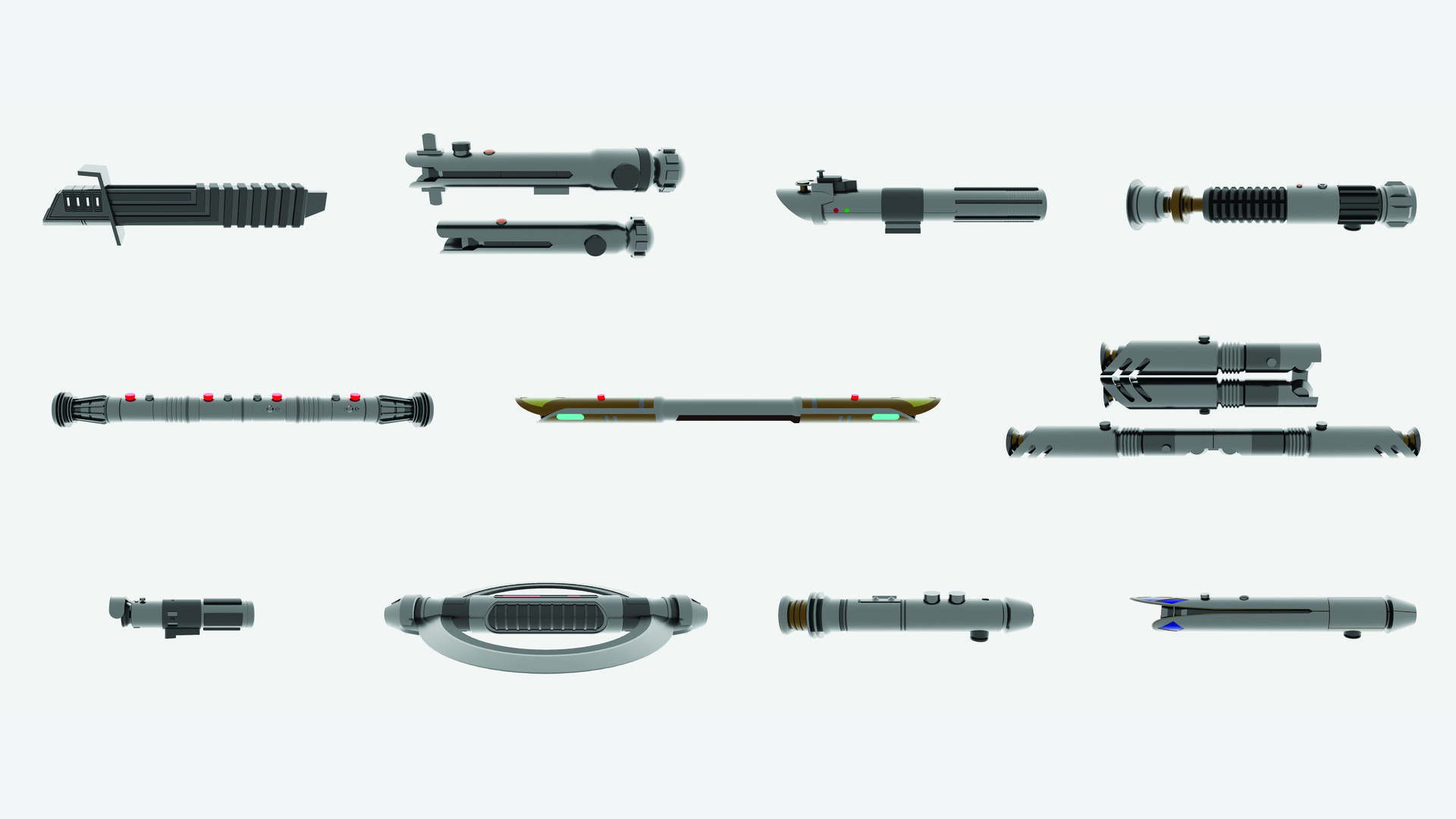 ArtStation - Various Lightsabers