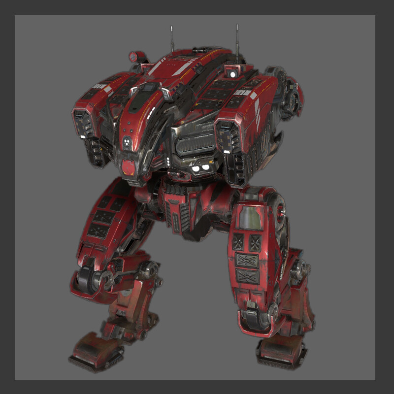 ArtStation - Hunter mech for unannounced game.