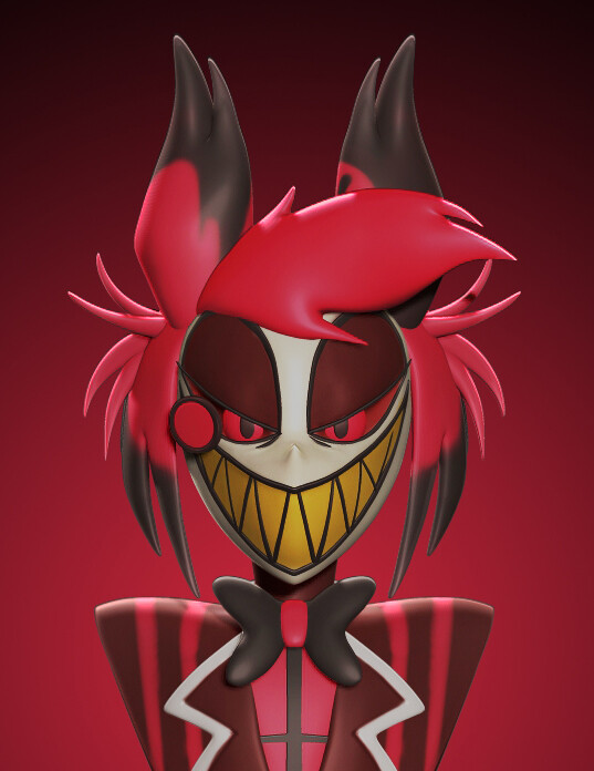 ArtStation - Alastor hazbin hotel fan art status