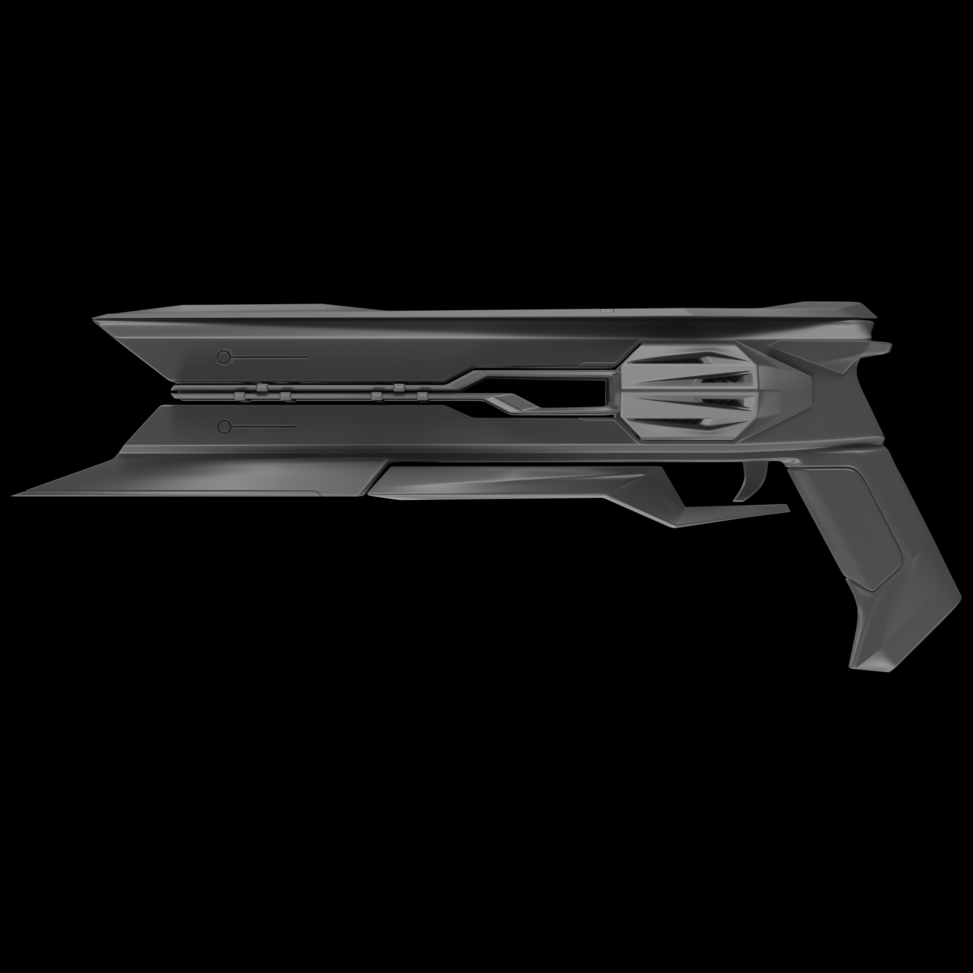 ArtStation - Sci Fi Hand Gun