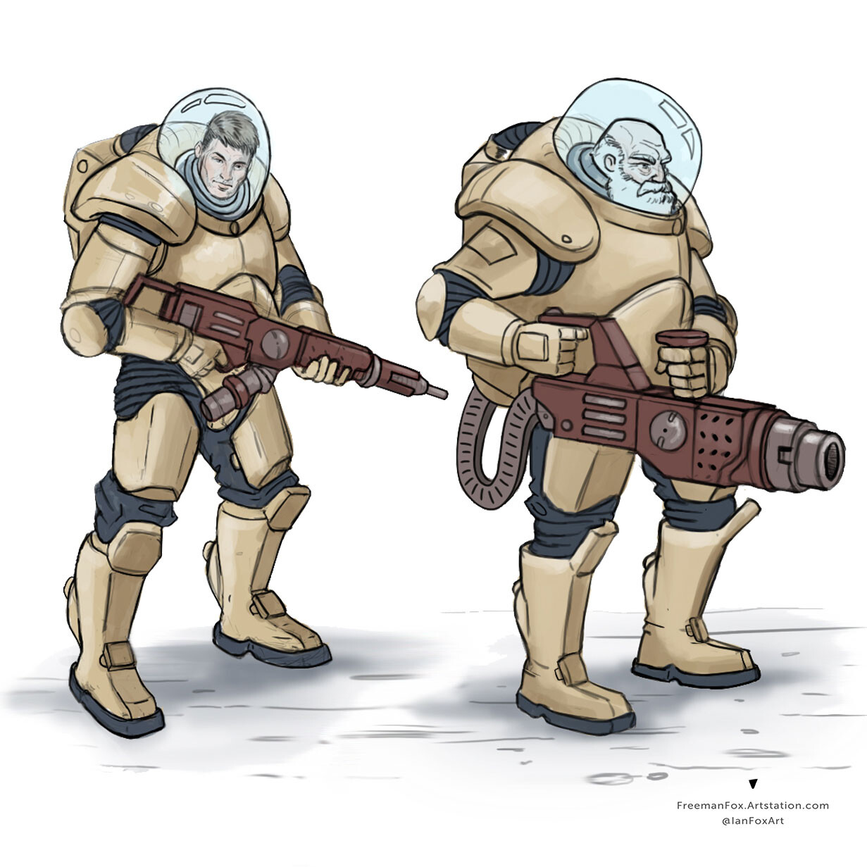 ArtStation - Space Troopers - Concept Sketches