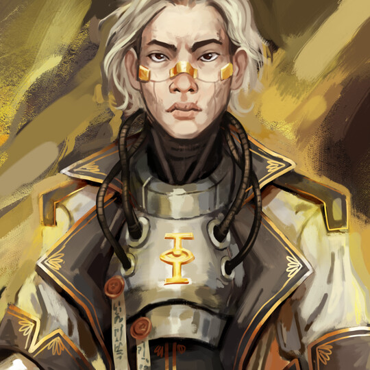 ArtStation - WH40K Rouge Trader Pyromancer Character Portrait (Fan Art)