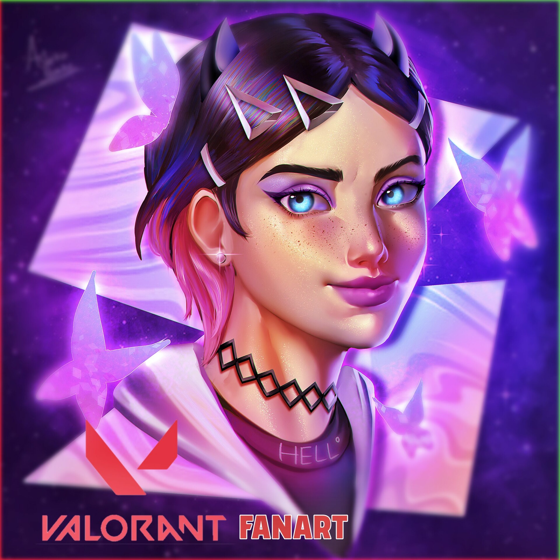 ArtStation - Clove Fanart VALORANT