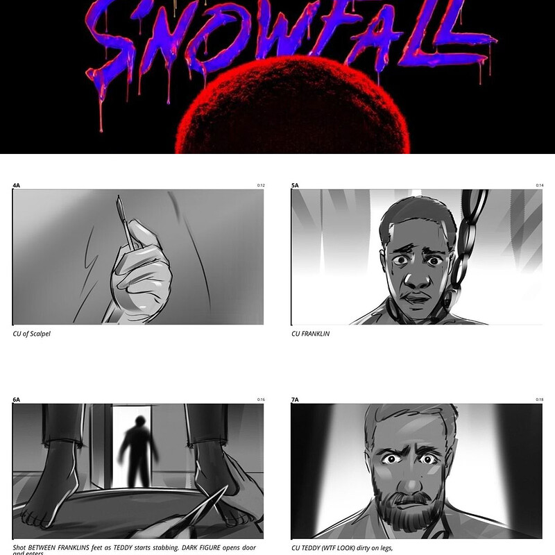 SNOWFALL S6 E8: GUSTAVO TURNS ON TEDDY SEQUENCE