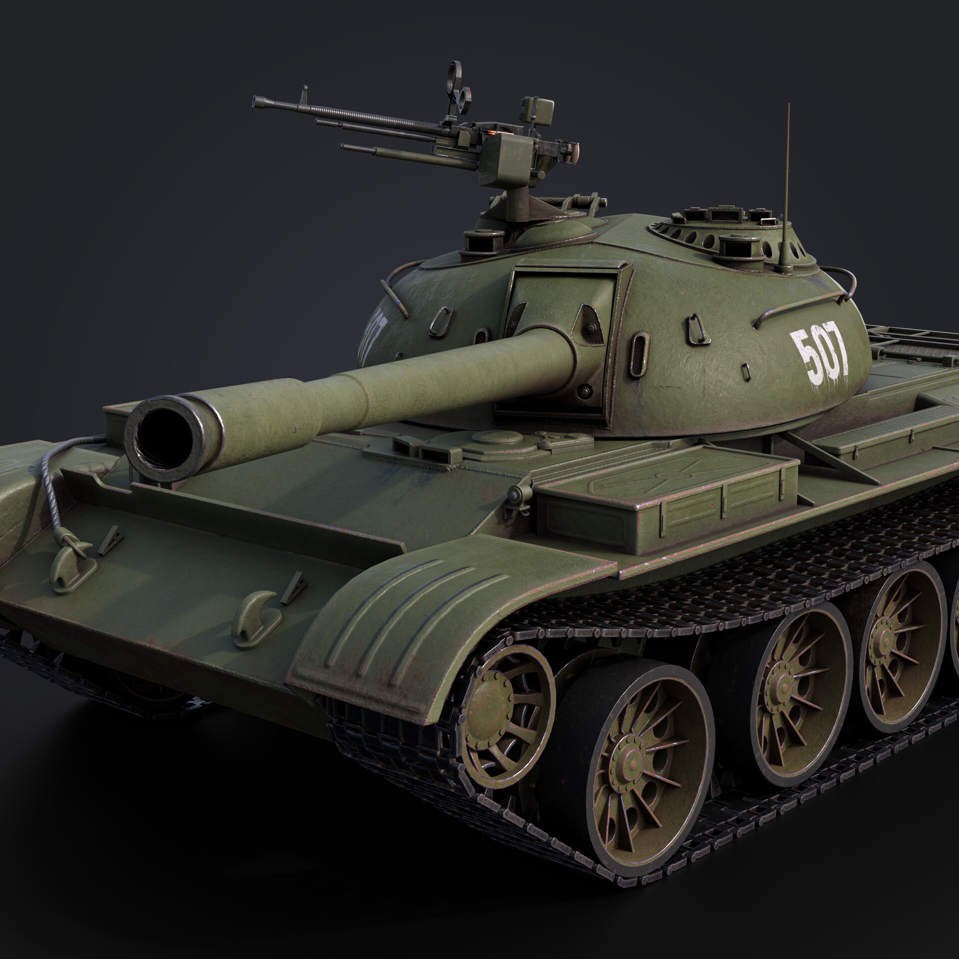 ArtStation - T-54-2 Soviet Medium Tank