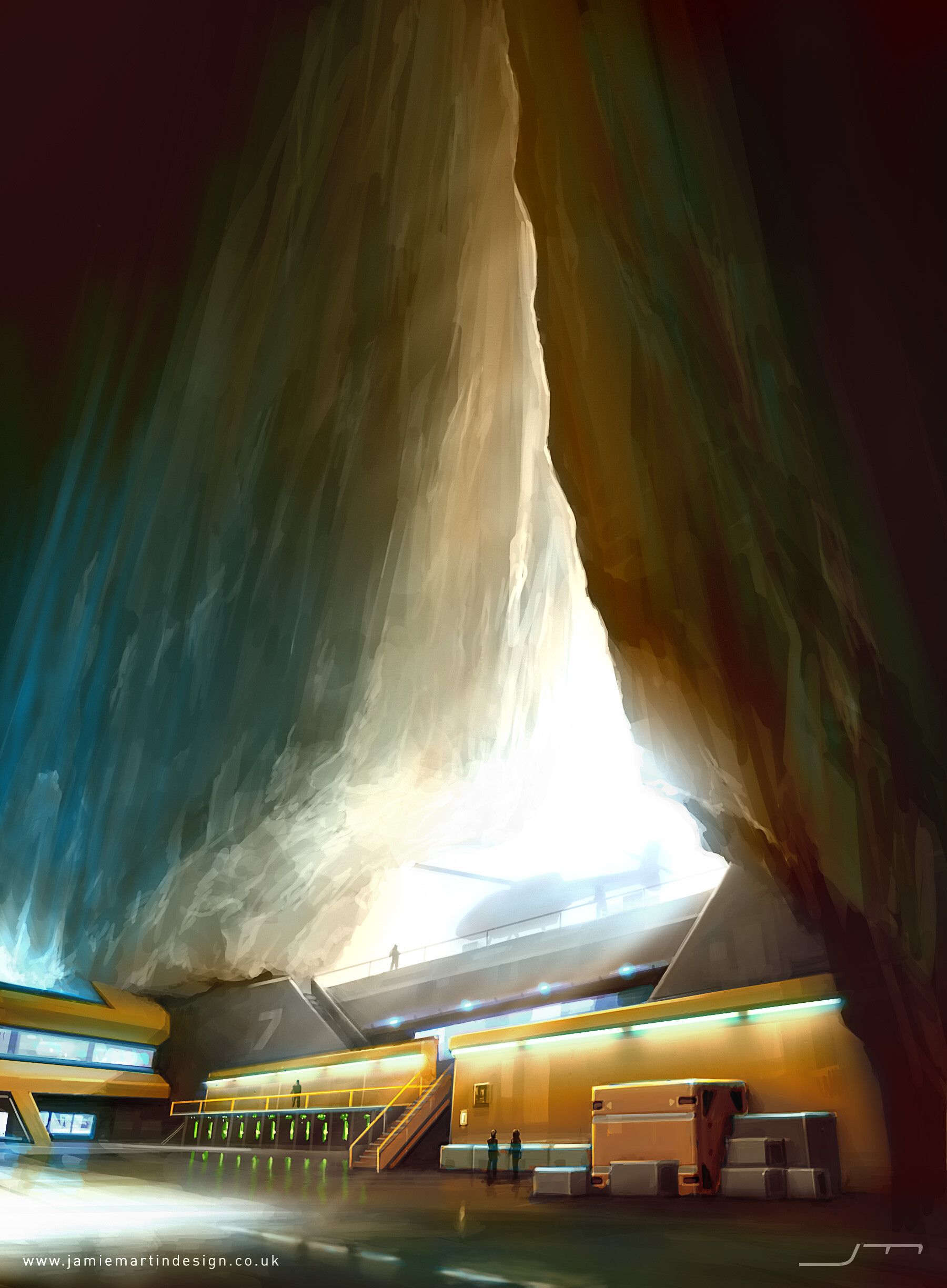 ArtStation - Secret Agent Base #4 - environment concept art