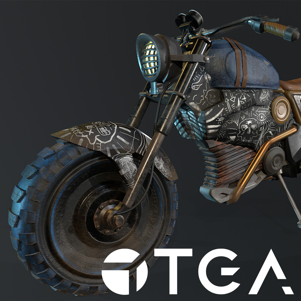 ArtStation - Motorcycle highpoly