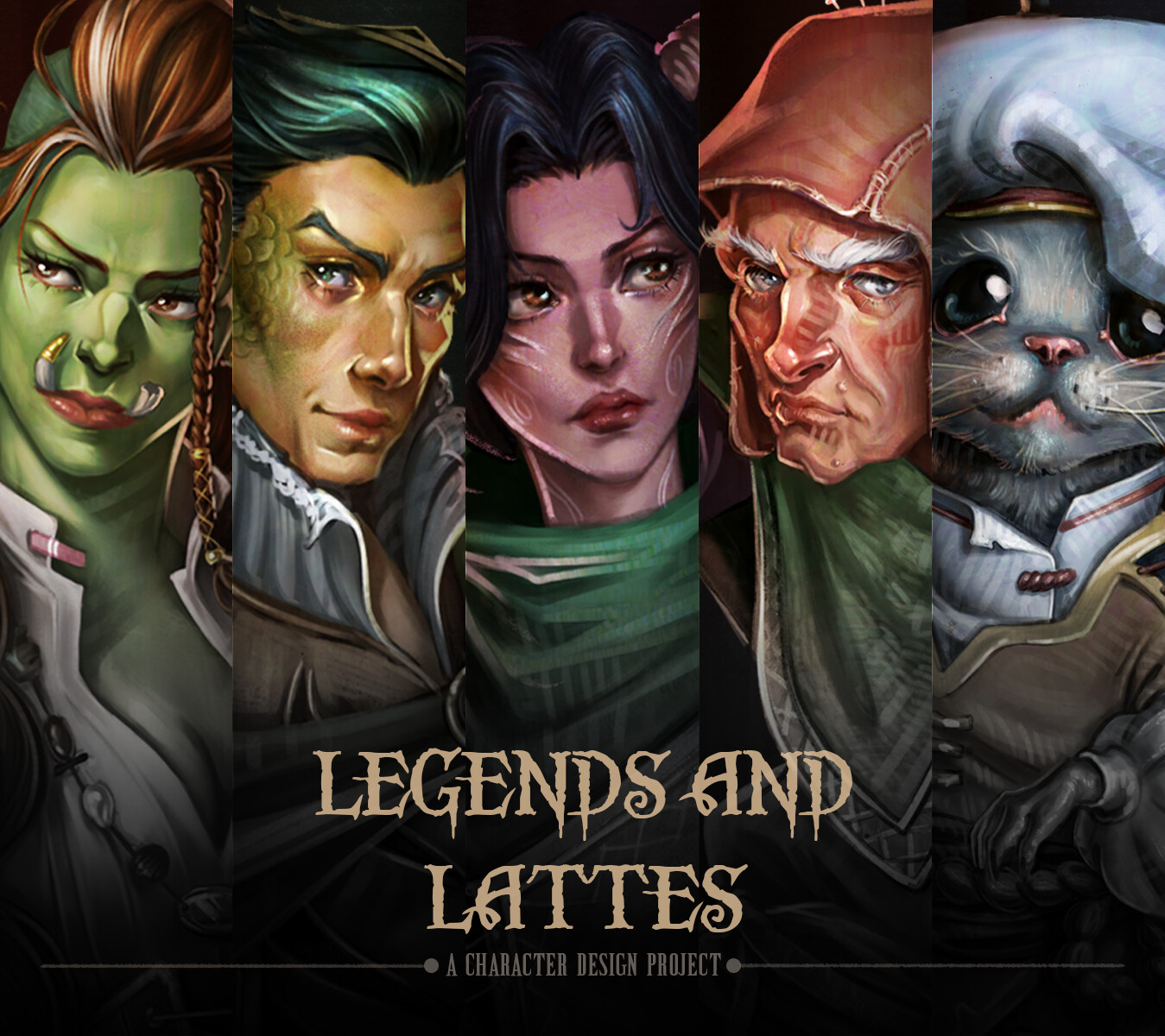 ArtStation - Legends And Lattes- A Character Design Project