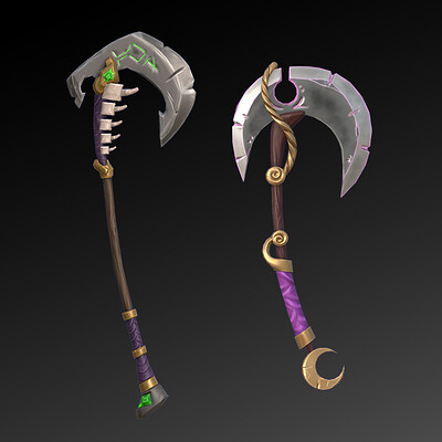 Low poly weapons