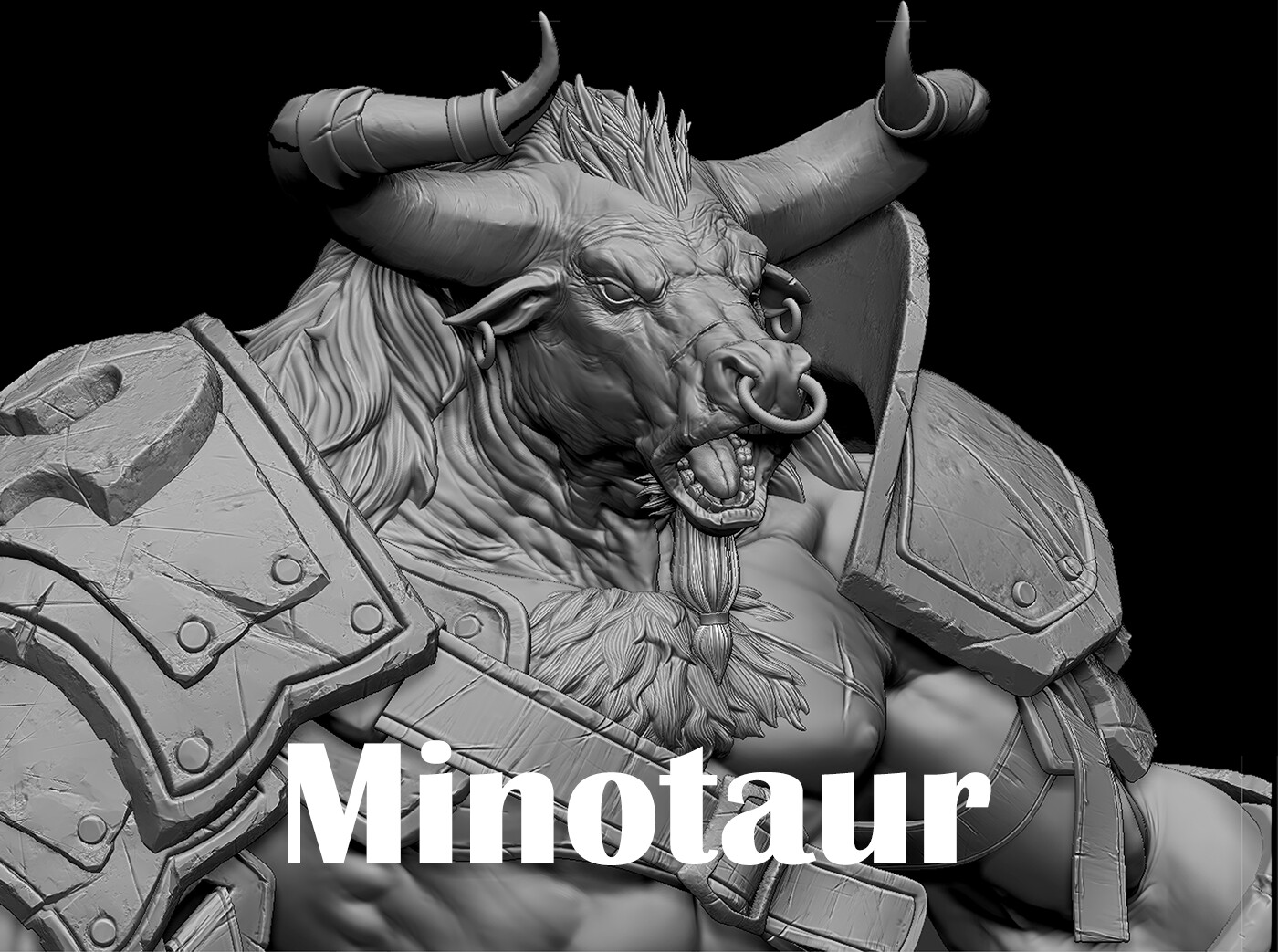 ArtStation - Practice project - Minotaur
