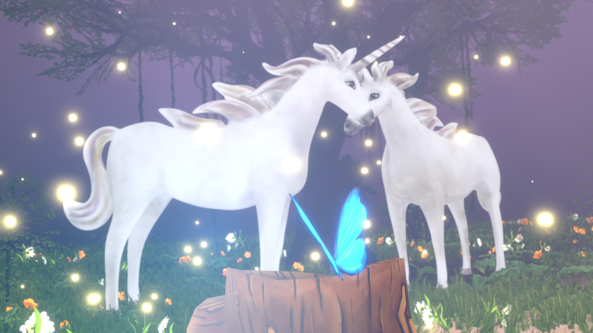 ArtStation - Unicorns in mystic forest - Toon shader in Blender