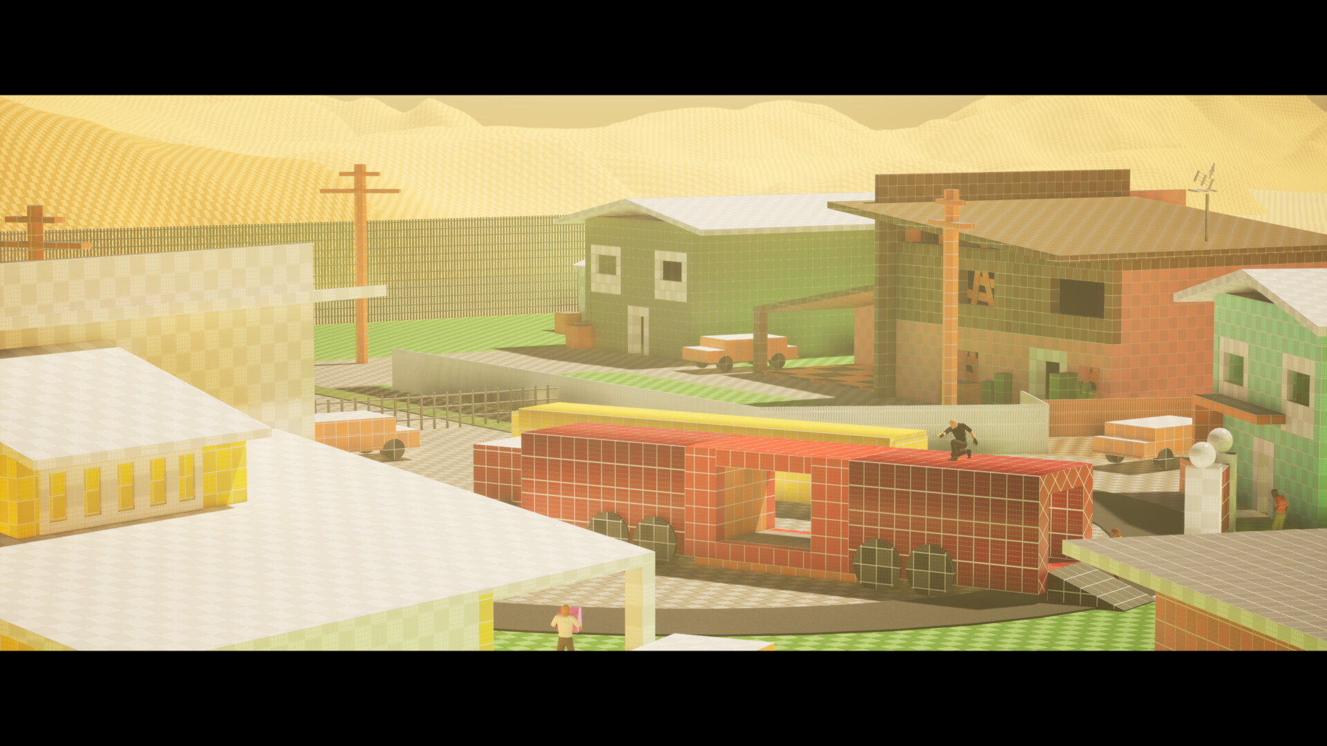 ArtStation - Cod: Black Ops 1 Nuketown Blockout Level Design