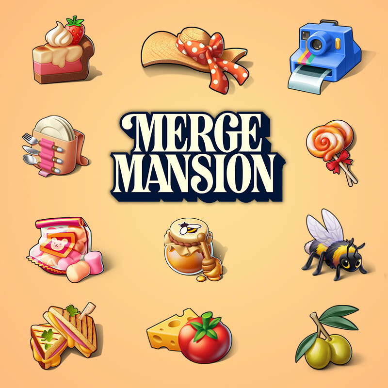 ArtStation Merge Mansion Picnic Confusion Pack 🥪