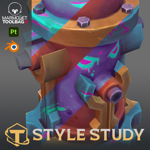 Style Study #1 - League of Legends - TFT - Piltover Hydrant 