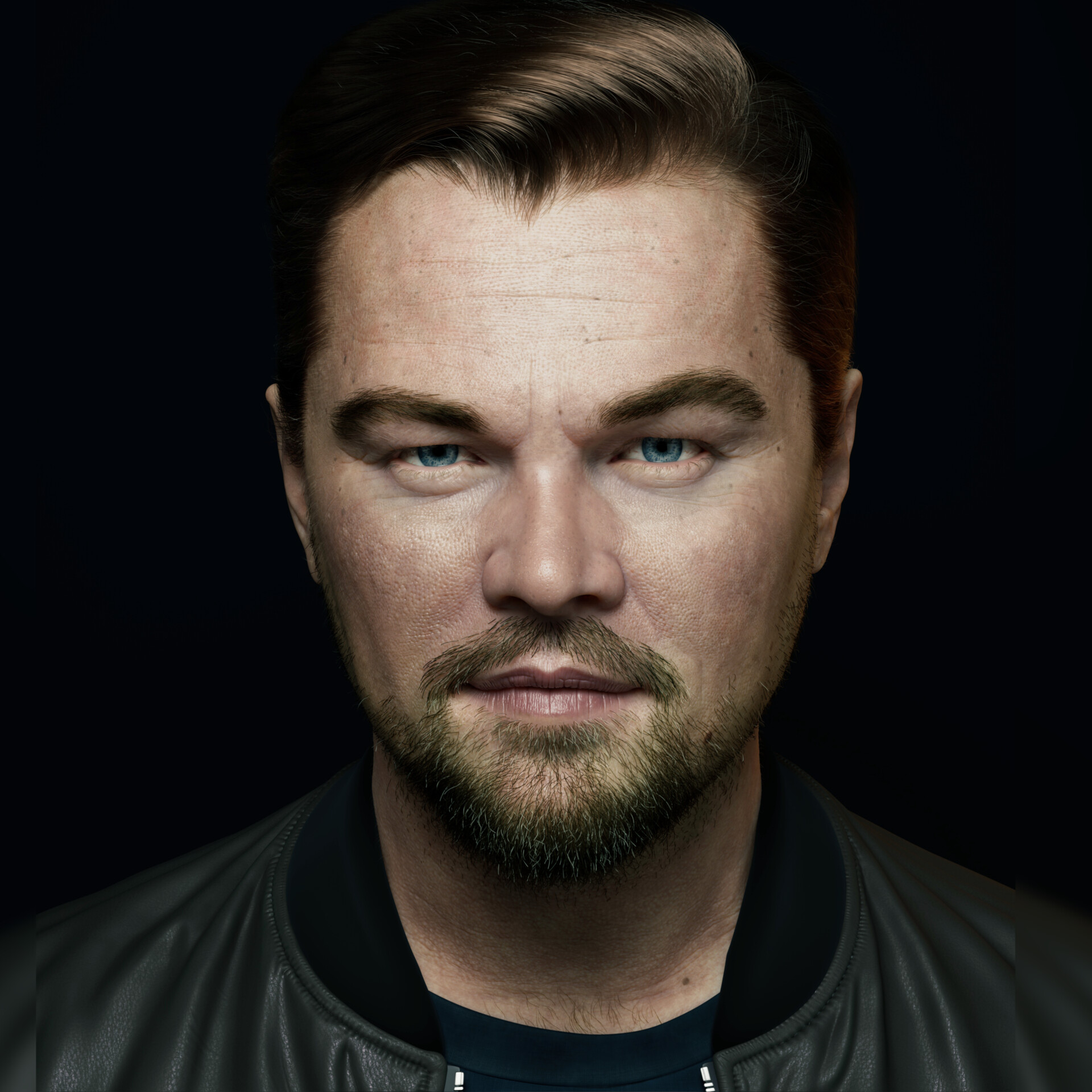 ArtStation - Leonardo DiCaprio Portrait