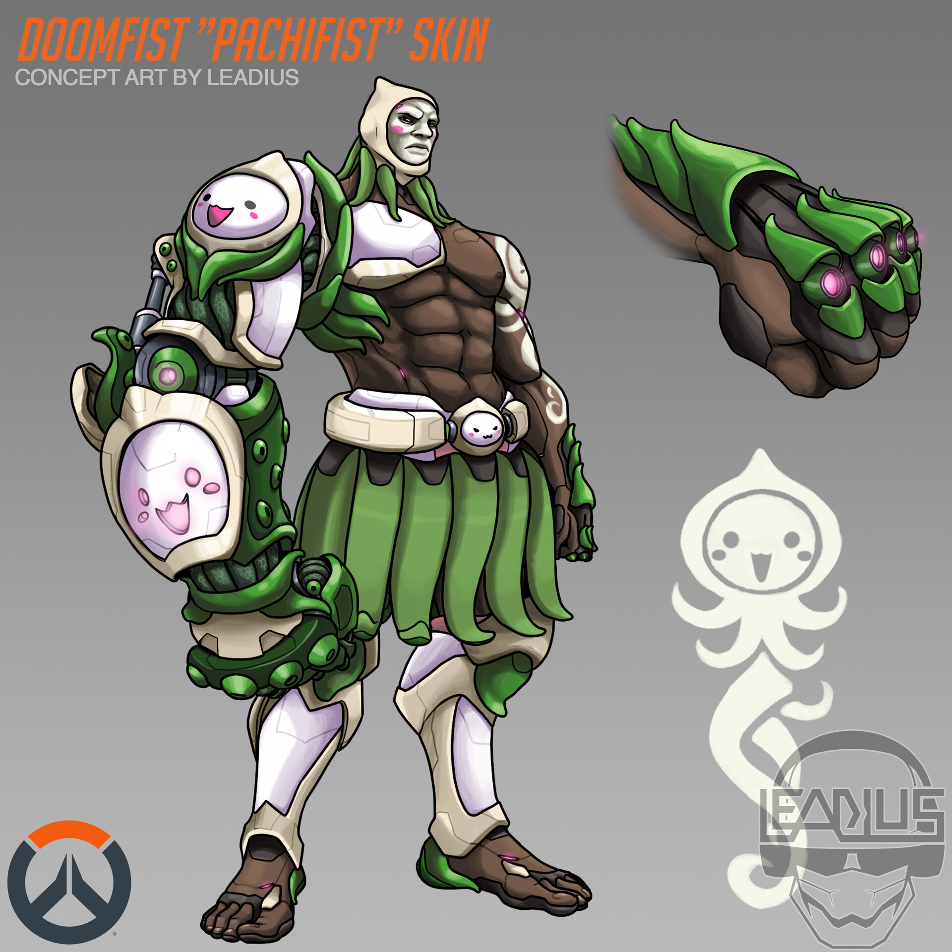 ArtStation - Overwatch - Doomfist 'PACHIFIST' Fan-skin