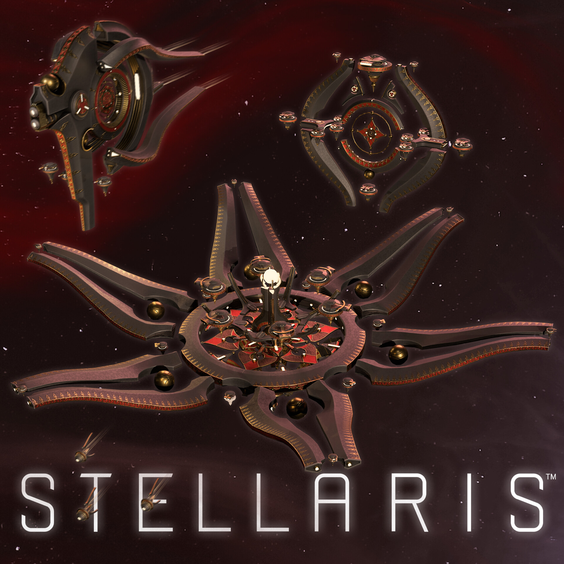 ArtStation - Stellaris Synth Queen Ships