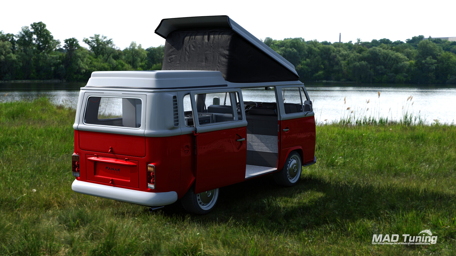 Custom Caravane Volkswagen Transporter (T2) with camper bed &amp; interior