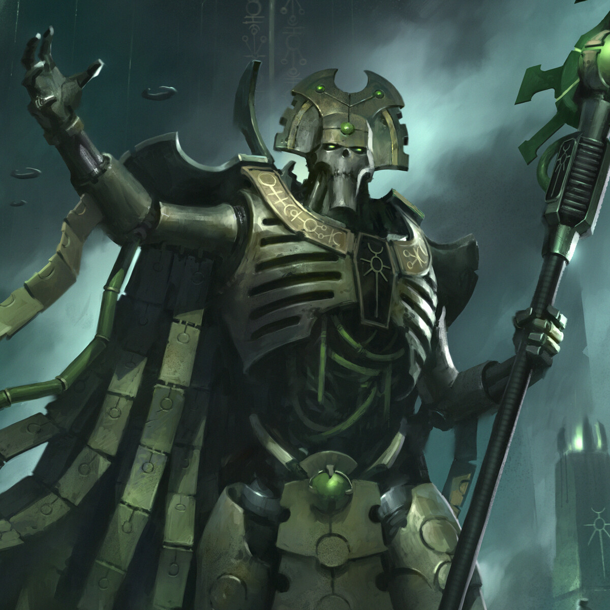 ArtStation - Warhammer 40k - Necrons Codex Cover Art