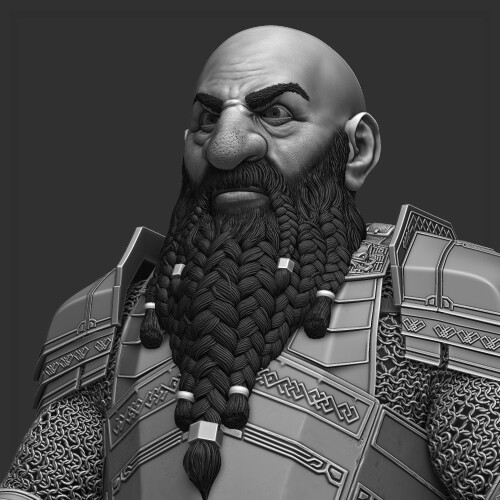 ArtStation - Moria battle dwarf