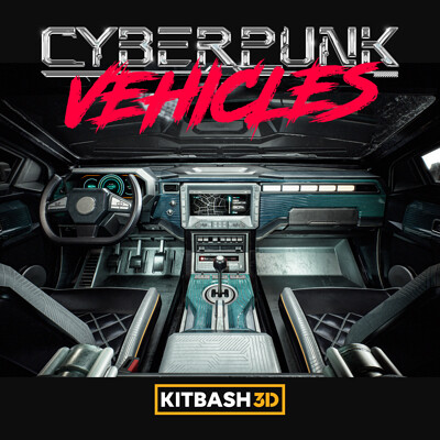 Kitbash3D: Cyberpunk Vehicles - Texturing