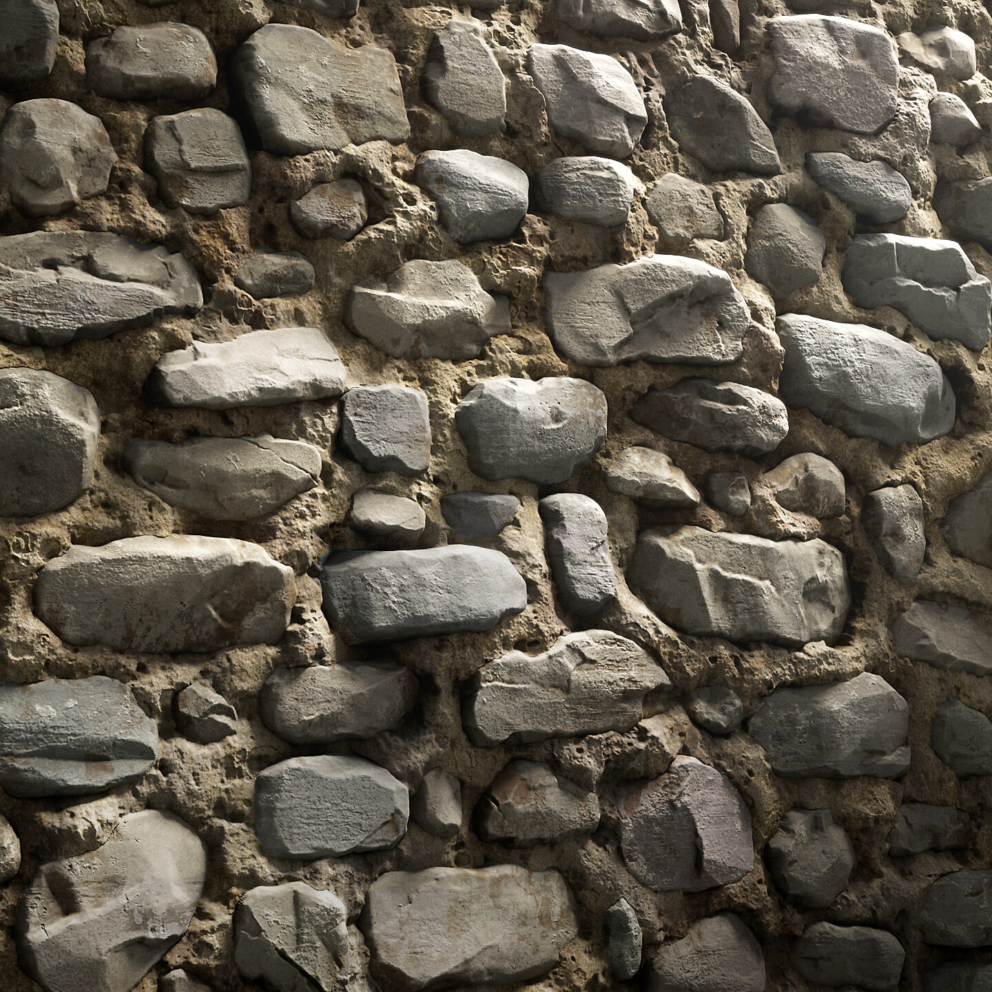 ArtStation - Stone Wall Material | Zbrush + Substance Designer