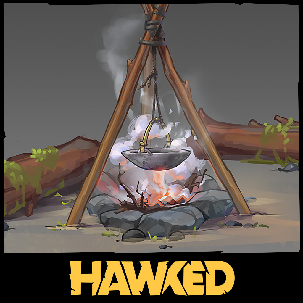 ArtStation - Bonfires | Boats | Ziplines - HAWKED