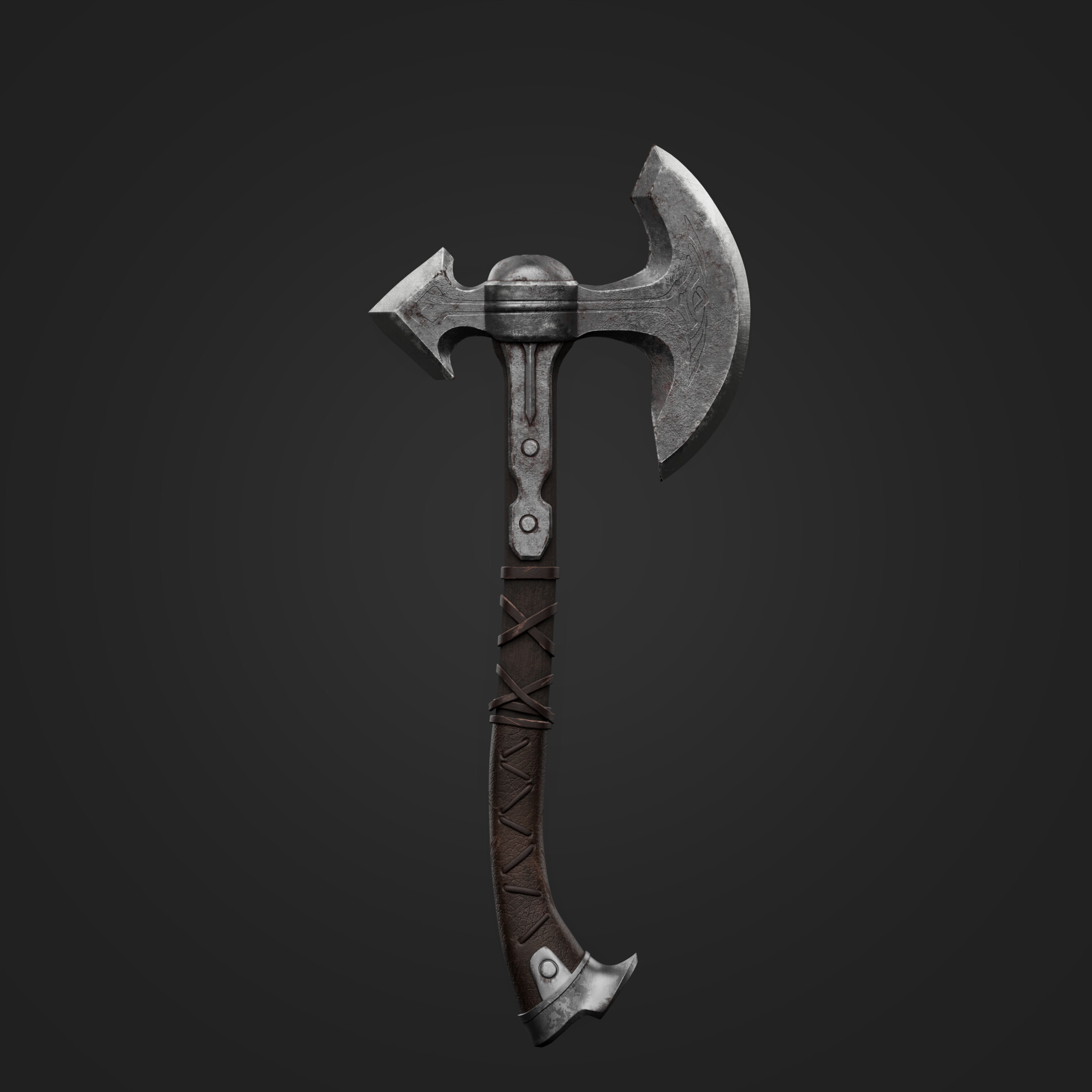 ArtStation - Old Fantasy Axe Prop