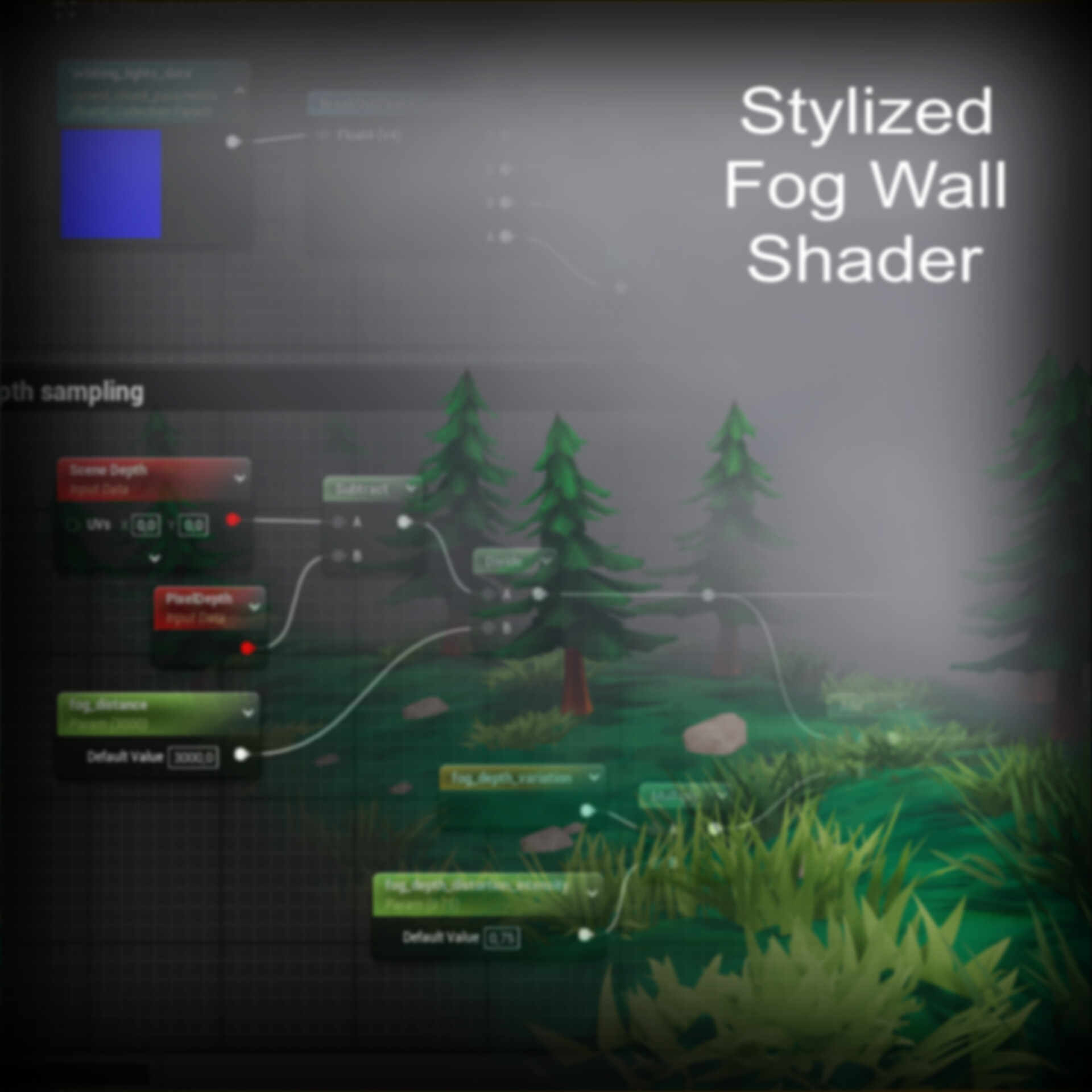 ArtStation - Stylized Fog Wall Shader