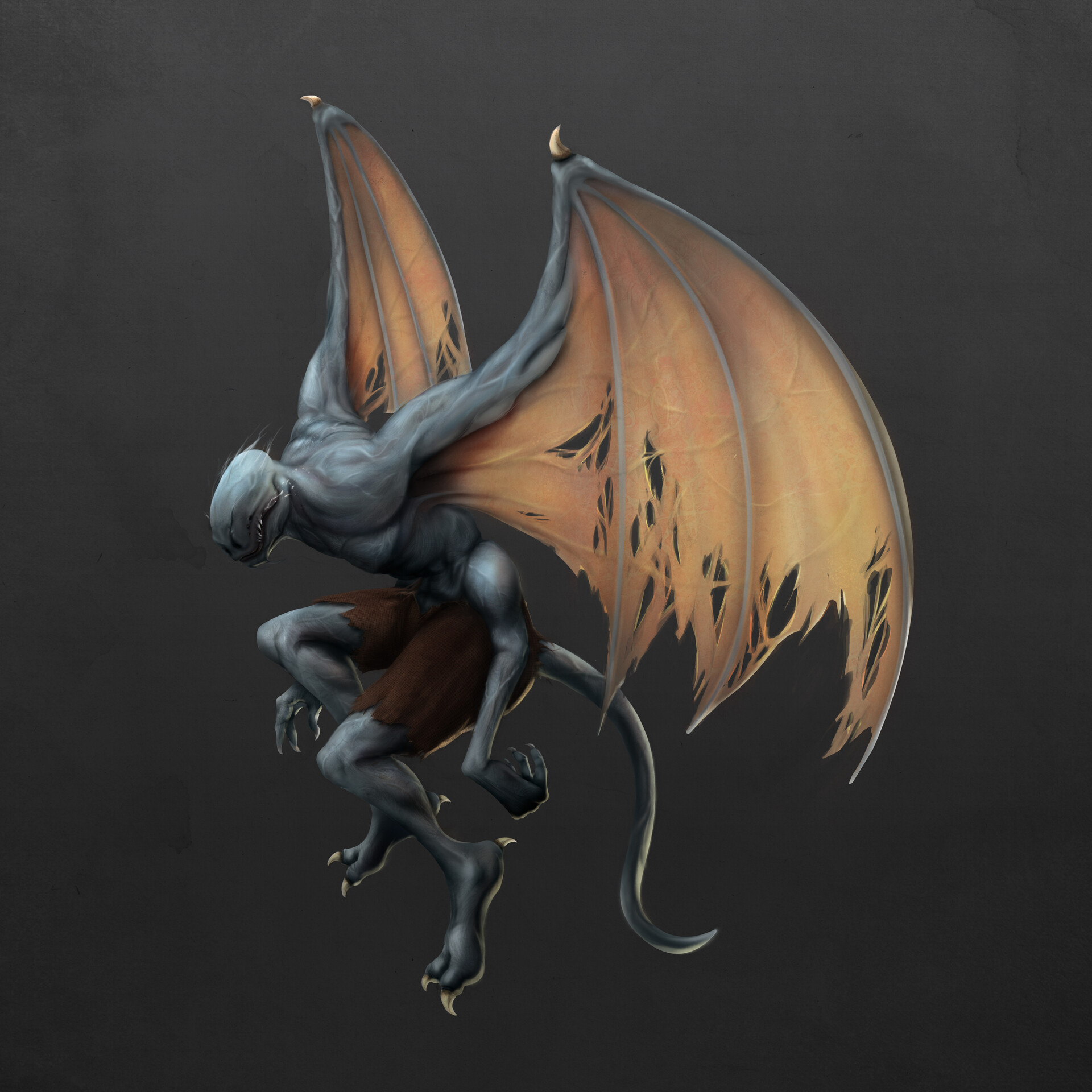 ArtStation - Monster Concept - Flying Screamer (Latający Krzykacz)